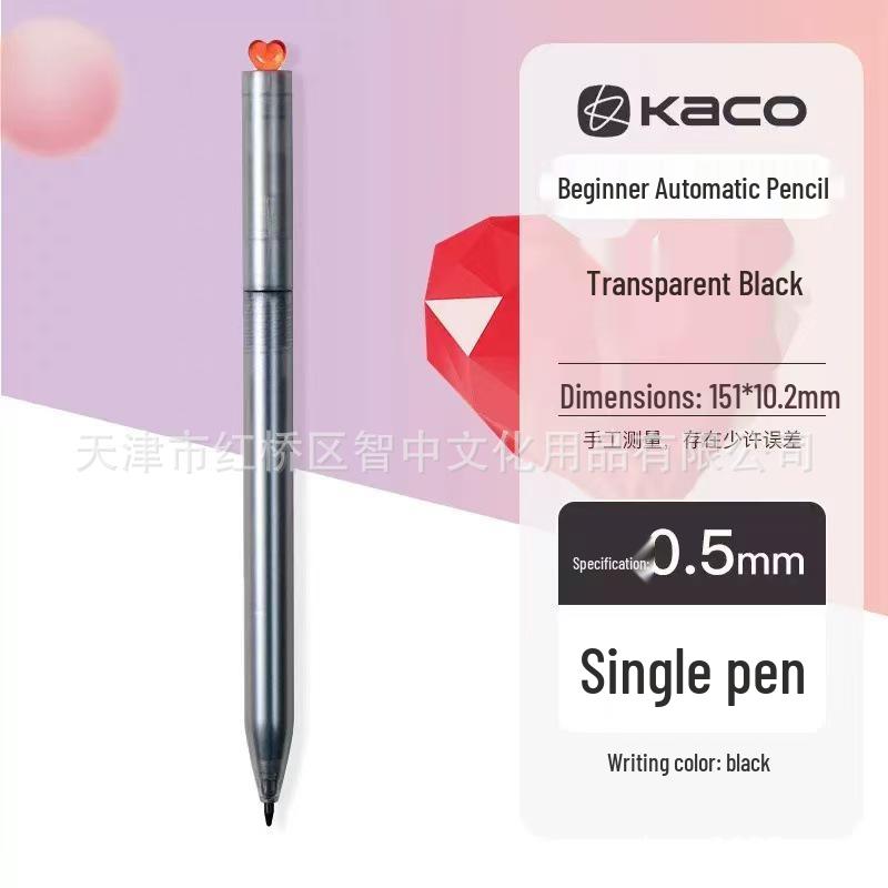 Kaco Original Intention Series 0.5mm Clear Twist-Action Mechanical Pencil