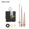 Silent DIY Cross-Border Long Shaft Clock Movement with Walnut Wood Hands - 4 Styles Available