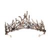 Halloween Jewelry Rhinestone Alloy Crown Holiday Party Dance Dress Headdress High-end Black Crown