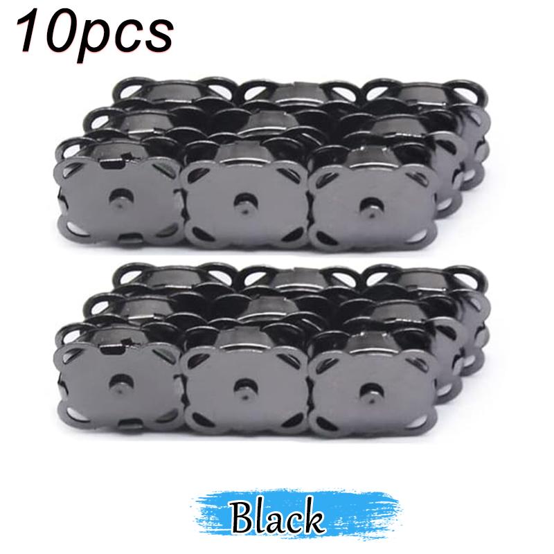 5sets 14mm 8mm Sew-on Metal Magnet Buckle Snap Fasteners Buttons Kits DIY Sewing Garment Accessories Materials Wallet Buckle
