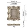 Victoria-Style Retro Resin Photo Frame Ornament - Light Luxury Badge Display Stand for Photo Props