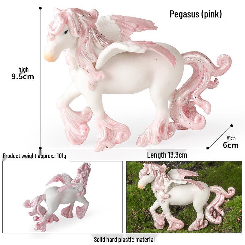 European Mythical Pegasus Unicorn Toy Model: Elf, Mythical Creature, Magic Beast 
