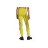 Adidas Solid Color Printed Sports Leggings Women Leggings Yellow HI6056
