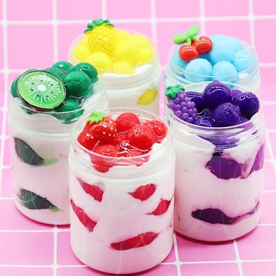 60/120ml Fruit Ice Cream Slime Mud Clay Craft - Stress Reliever Sludge Kids Toy