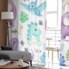 Prehistoric Dinosaurs And Reptiles Chiffon Sheer Curtains for Living Room Bedroom Kitchen Decoration Window Voiles Tulle Curtain