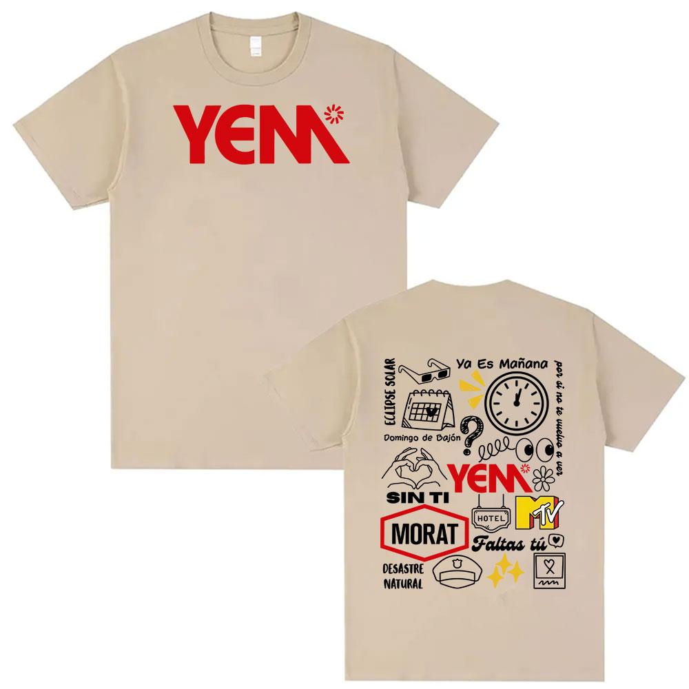 

The Album Print T-shirt of The Band Morat Asuntos Pendenes, Men s Hip-hop Pop Music 2025 Summer Print 100% Pure Cotton T-shirt 4XL