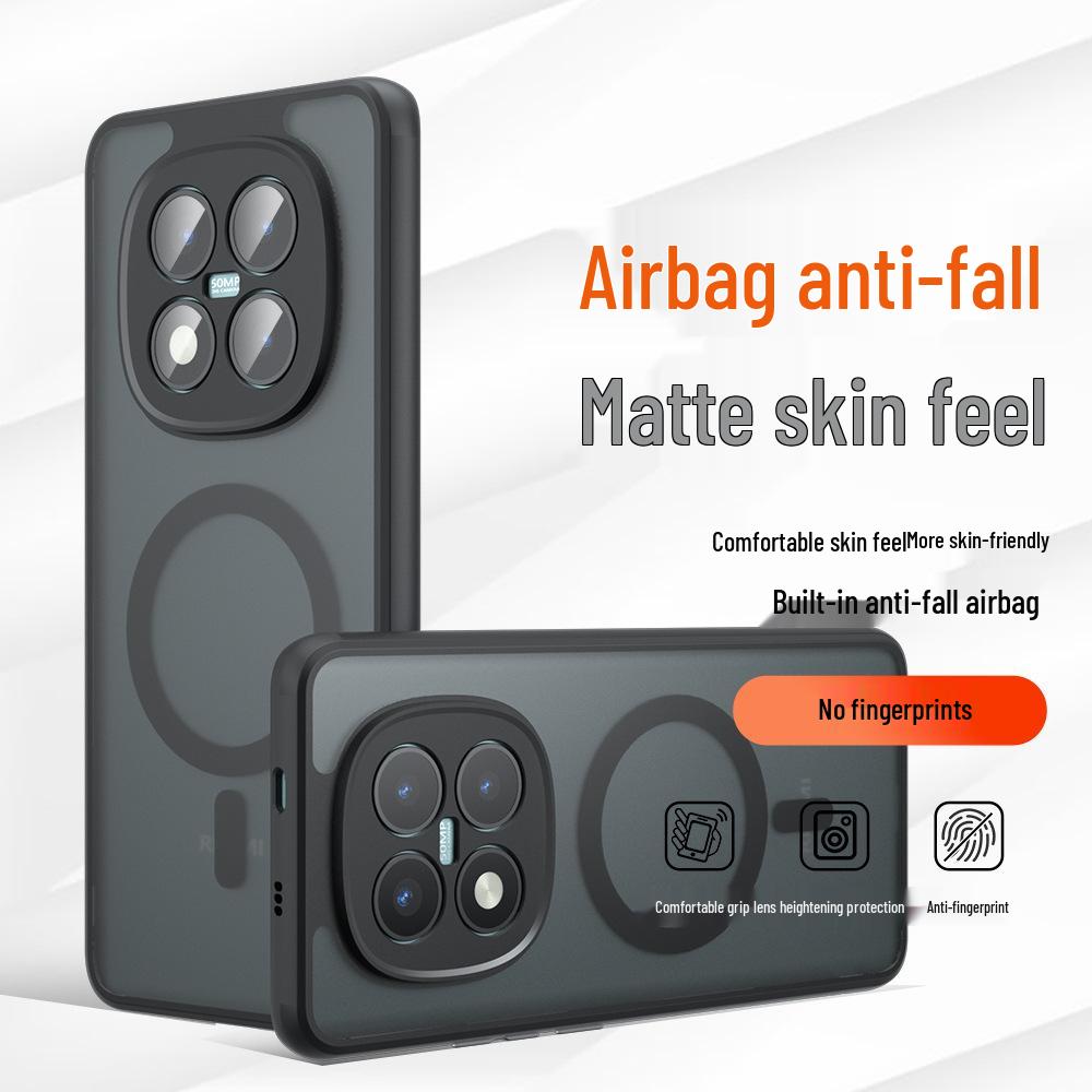 Magnetic Semi-Transparent Matte Protective Case for Redmi K90 Max, Xiaomi 17U, and POCO X8 Pro