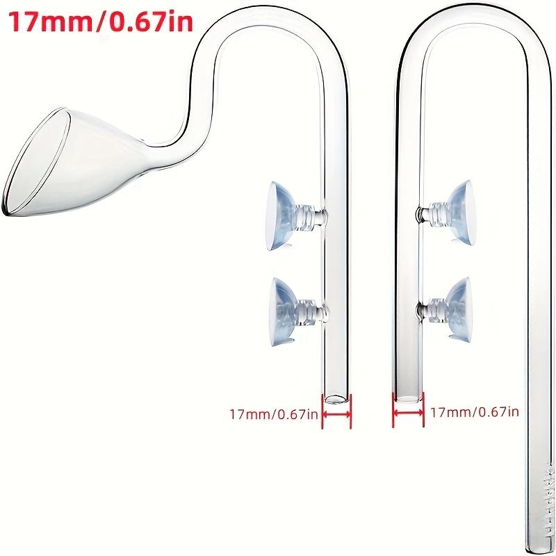 

Высокое боросиликатное стекло Lily Pipe Inflow Outflow - Фильтр-скиммер для поверхности воды в аквариуме для кристально чистых аквариумов с растениями