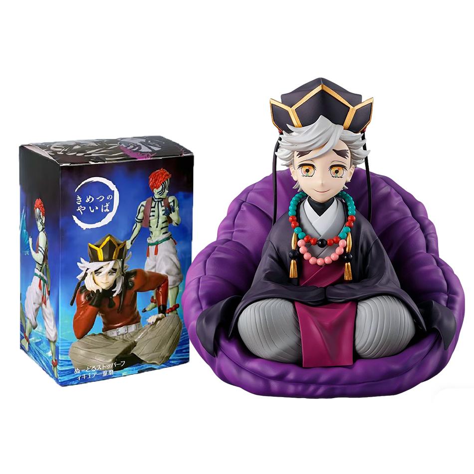 2 Kinds Anime Demon Slayer Douma Premium Chokonose Noodle Stopper Anime Figure Action Figures Collection PVC Model Playthings