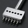 3PCS Leather Punch Tool 6mm 2/4/6 Prong Leather Craft Tools DIY Row Circular Cut Hole Stitched Hole Spacing Hand Tool
