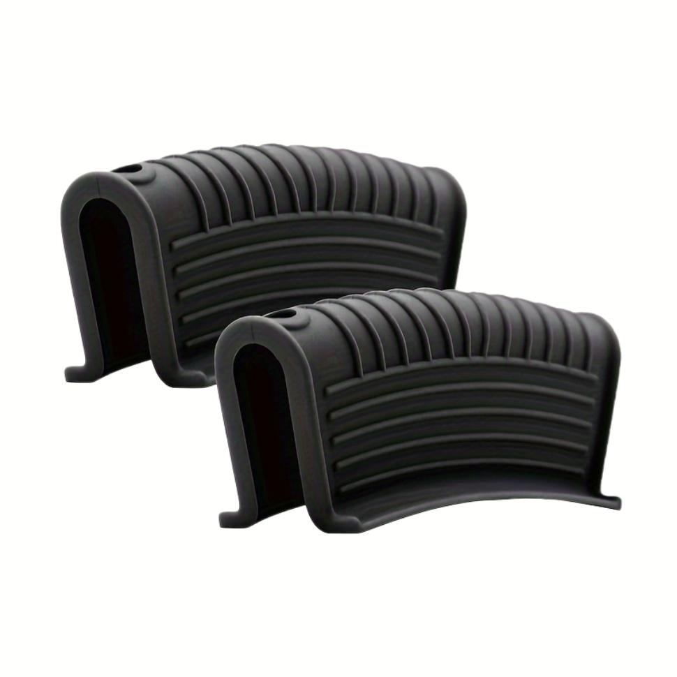 2/4pcs Heat-Resistant Silicone Handle Covers Non-Slip Pots Ear Clip Holder for Oven Baking Pan Protective Grips Kitchen Cookware