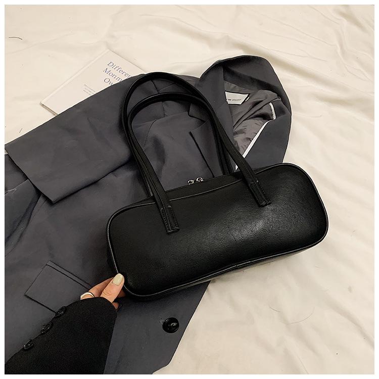 2025 new niche trendy bag women's bag portable fashion shoulder bag women's high-end leather underarm bag large capacity