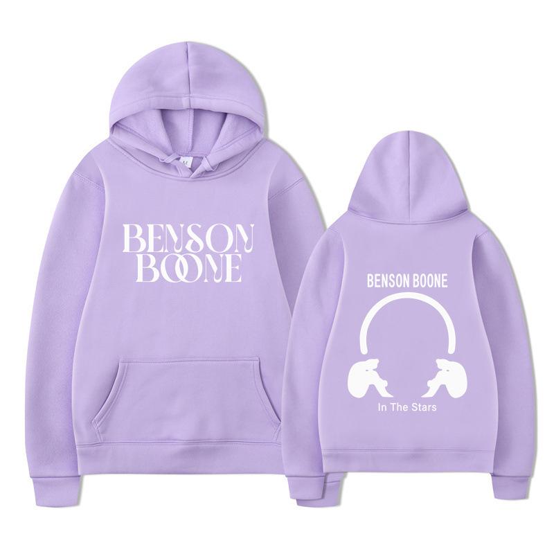 Hooded Sweater Harajuku Funny Benson Boone Sweater, Long Sleeve Men's and Women's Pullover Spot