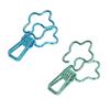 100 Pcs  Clips Hollow Cute Flower Shape Sturdy Metal Small  Clips for Office Documents A