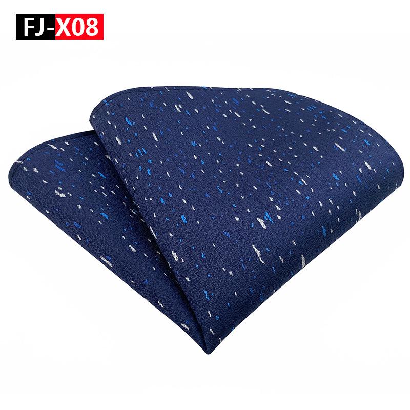 2025 Men's Versatile Floral Solid Color Polyester Pocket Square