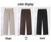 High-Waisted Straight-Leg Pants for Middle-Aged and Elderly Women - Thickened Winter Style