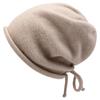Baotou Hat Men's All Match Woolen Hat Drawstring Design Pile Hat Large Head Circumference Warm Knitted Hat Trendy
