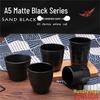 Qianxing A5 Matte Black Melamine Restaurant Cups
