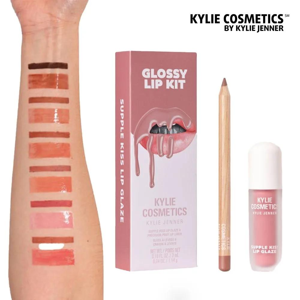 Kyle Cosmetics Kylie Jenner Glossy Lip Kit Lip Gloss Lip Liner Set 2. coconut 2.0