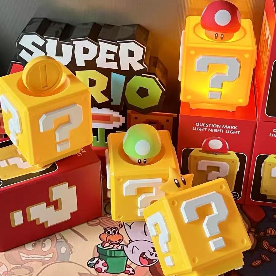 Creative Mario LED Question Block Night Light - Trendy Home Decor Ornament Gift