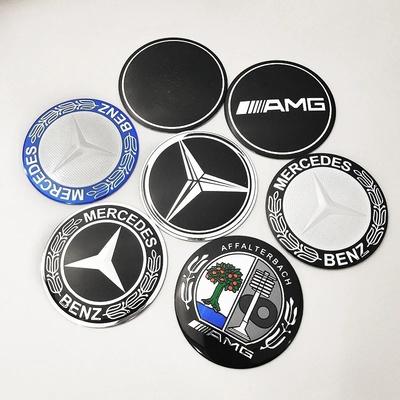 56mm 60mm 65mm 75mm Car Wheel Center Hub Caps Cover Rim Exterior Sticker For Mercedes Benz A B C E Class GLC GLK GLE GLA CLA GLB PE0
