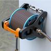 Galvanized Garden Hose Holder Wall Mount Sturdy Hose Reel Hangers Space Saving Storage For Outdoor Yard Use