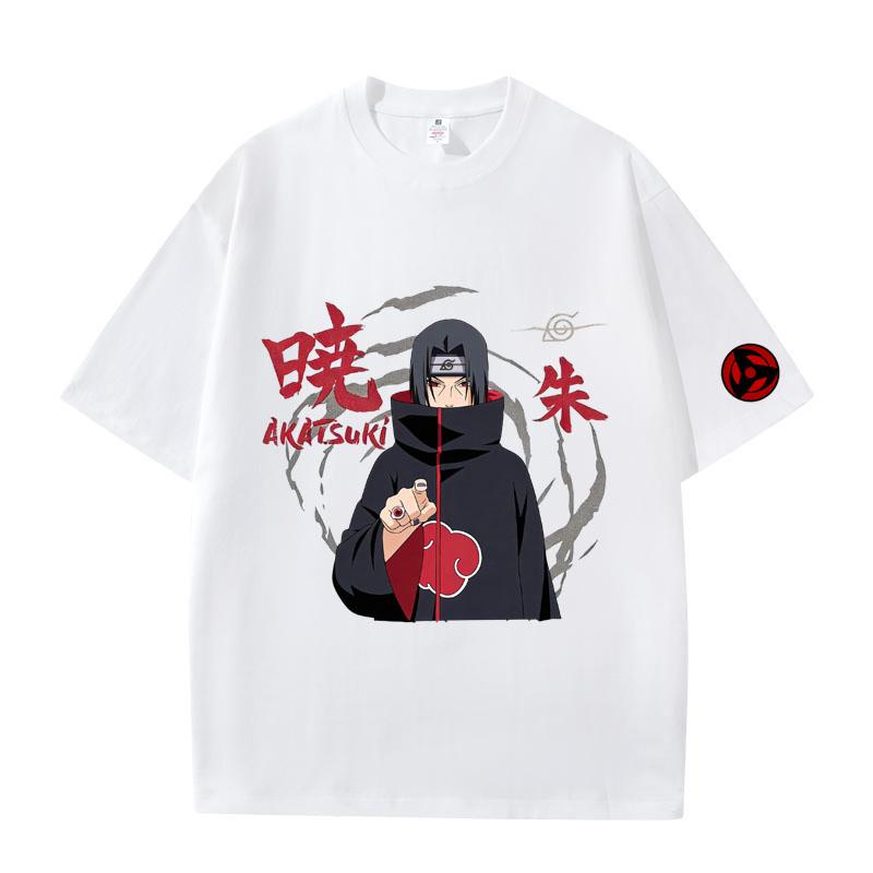 Cartoon Anime Naruto Aufdruck Oberteil 2026 Sommer Neues T-Shirt Unisex Anime Naruto Sport Baumwoll-T-Shirt