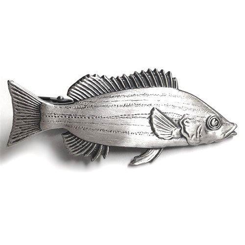 ISHOKUYA (Ishokuya) Angler Series Unique Fish Tie Clip, Tie Clip, Tie Bar, Shimaisagi