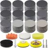GOH DODD Waterproof Sandpaper Set, 50mm, 189 Sheets, for Polishing Metal, Car Washing, Wood, Fabric, and More, Glossy Finish, Compatible with Electric