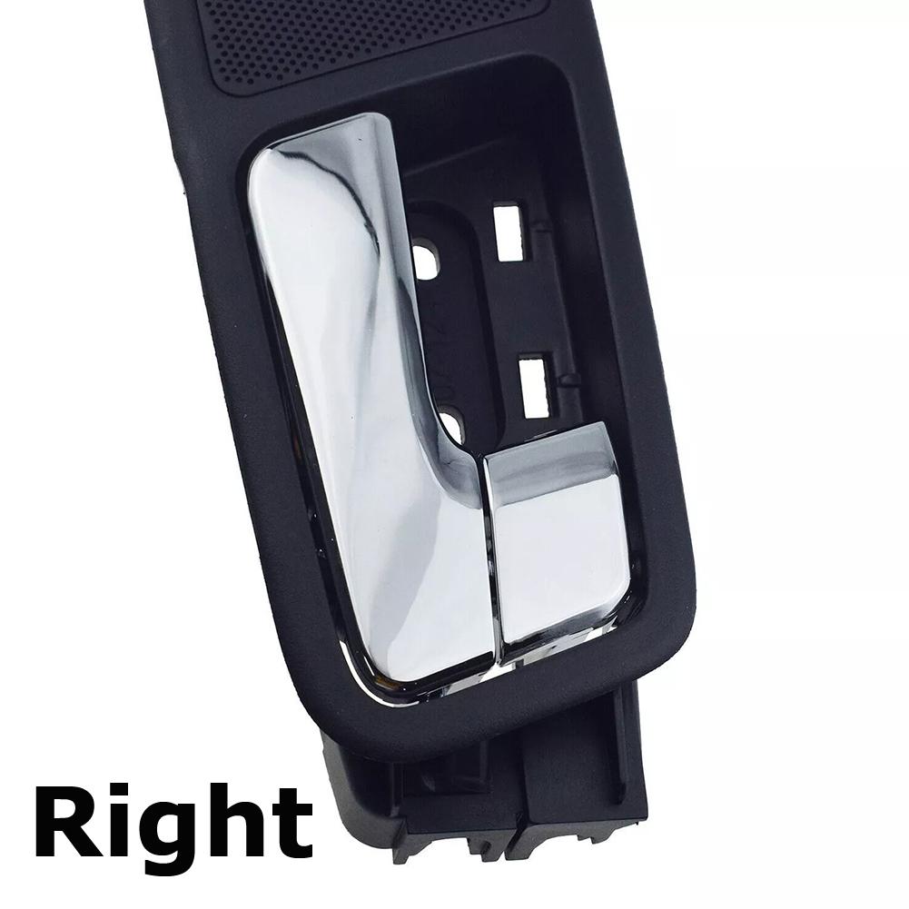 Sleek Black Silver Plastic Inner Handles Compatible with For Epica