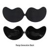 Mango Seamless Silicone Push-Up Strapless Bra with Front Buckle and Nipple Covers