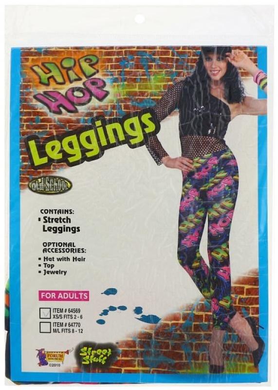 Spodnie Legginsy Hip-Hop Disco Lata 80 Xs/S