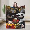 9-9 Nights in the Forest Blankets Deer Game Flannel Funny Soft Throw Blanket for Home Textile Decor