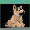 German Doll Plush Cute Shepherd Simulated Pet Dog Doll Animal Toy Educational Gift
