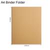 New Kraft Paper Kraft Paper Binder Cover A5 B5 A4 Vintage Binder File Clip Perforated Binder Folder