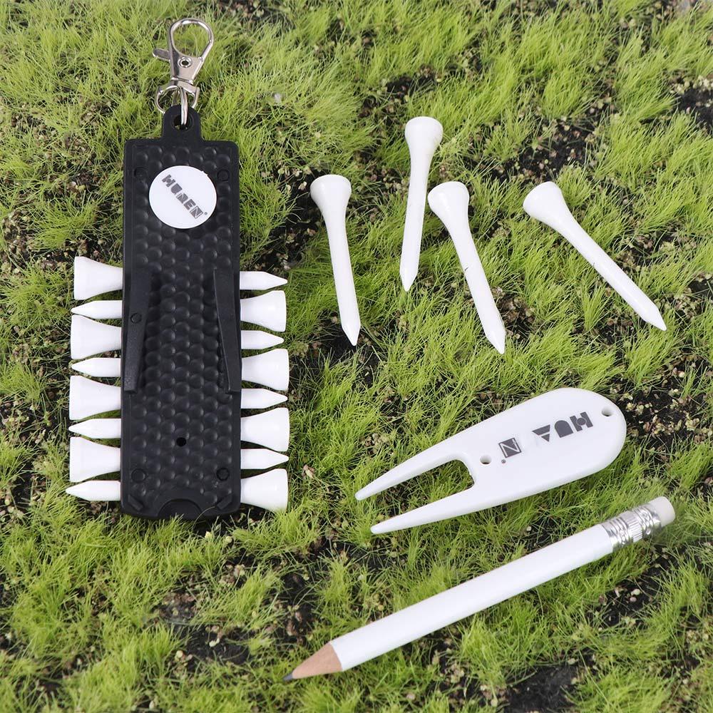 Marking Pencil Golf Tees Holder Storage Device Green Fork Golf Golf Tees Rack  Training Accessories