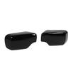 Glossy Black Mirror Cover Caps Protective ABS Left Right Side Door Rearview Mirror Covers Replacement for 3 Series E46