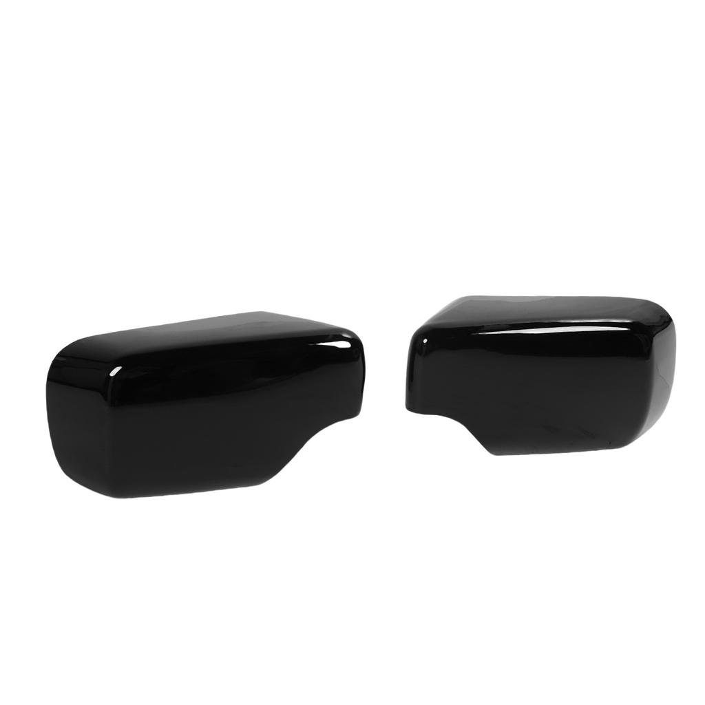 Glossy Black Mirror Cover Caps Protective ABS Left Right Side Door Rearview Mirror Covers Replacement for 3 Series E46