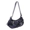 Vintage New Design Belt Buckle Armpit Bag Y2K Gothic Y2k Shoulder Bags Casual Harajuku Spicy Girls Handbag Women