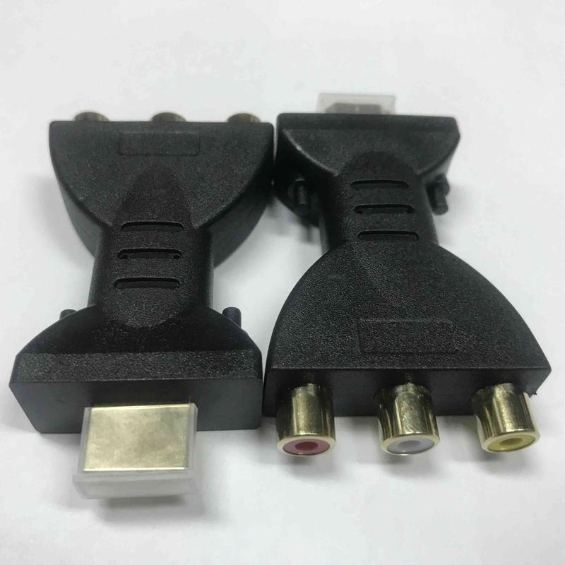 -Compatible To 3 RGB RCA Video Audio Adapters -Male To 3 RCA Video Audio Adapter Component Connector