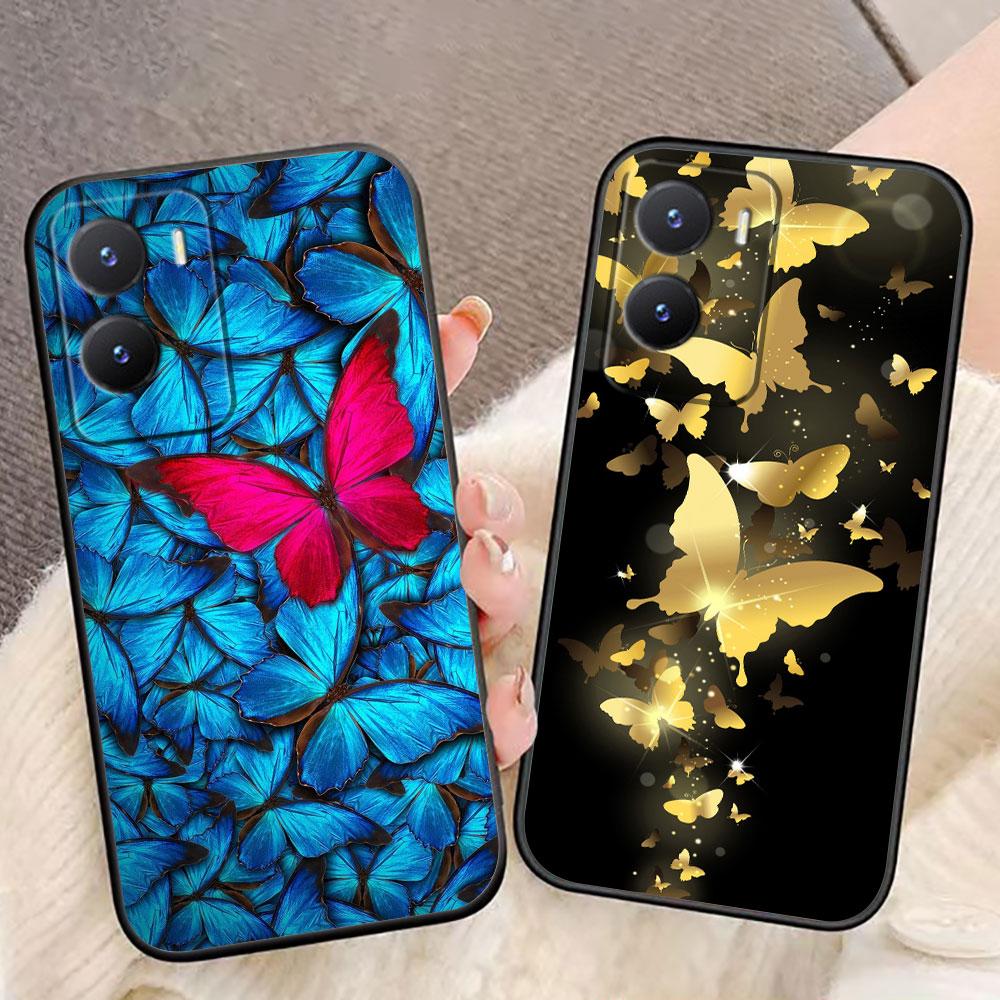 Beautiful Stylish Butterfly Phone Case For VIVO V60 V50 V40 LITE S1 V17 V20 SE V21 V23 V23E V25 V25E V27 V27E V29 V29E V30 Case