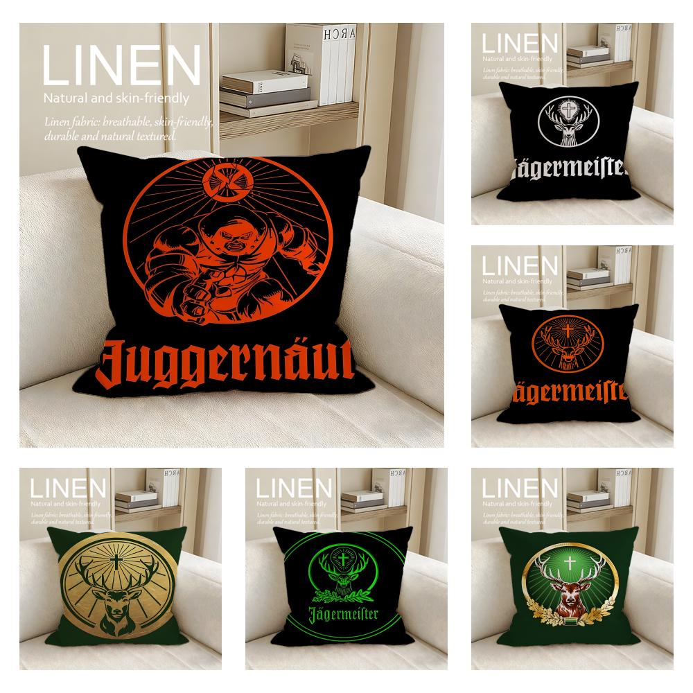 Brand Jagermeister Cushion Cover Pillowcase Set Pcs X X Breathable Washable Sofa Cushion Cover