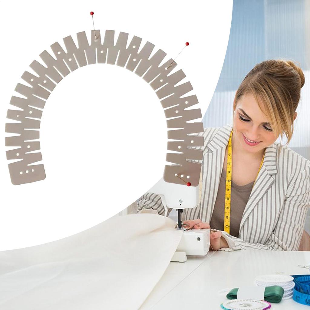 Hot Hemming Ruler Heat Resistant Hemmer Rulers Flexible Silicone Curve Scale Hemming Tool for Padding Sewing Cloth Fabric Pants