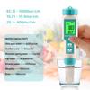 pH Meter for Water 7 in 1 PH/TDS/EC/Salt/S.G/ORP/Temp Meter,pH Tester Digital Backlit Waterproof LCD,TDS Meter EC Meter PPM Meter Suitable for Pools,