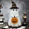 Cute Ghostly Pumpkin Figures for Halloween Quality Crafts Resin Ghostly Figures Decoration for Home & Office