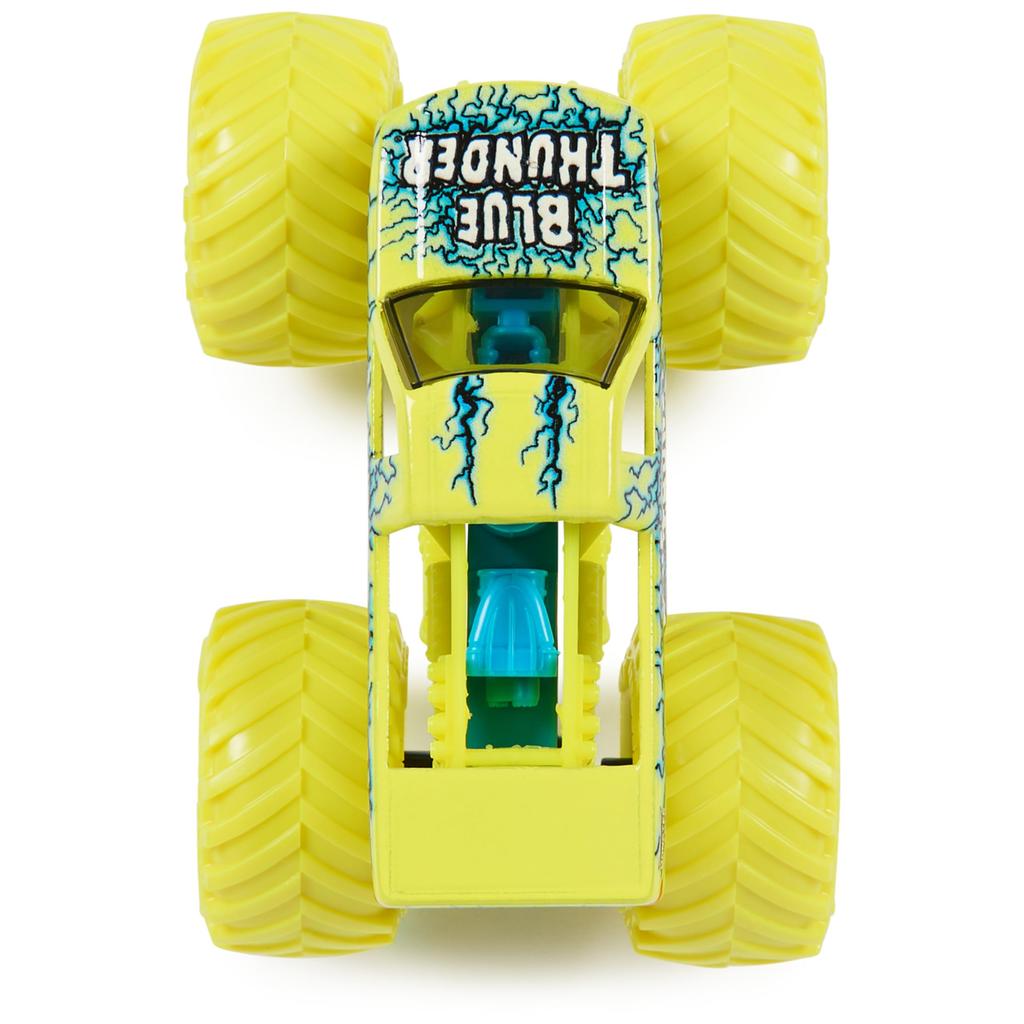 Monster Jam, Official Blue Thunder Monster Truck, Die-Cast Vehicle, 1:64 Scale, Kids Toy for Boys 3+