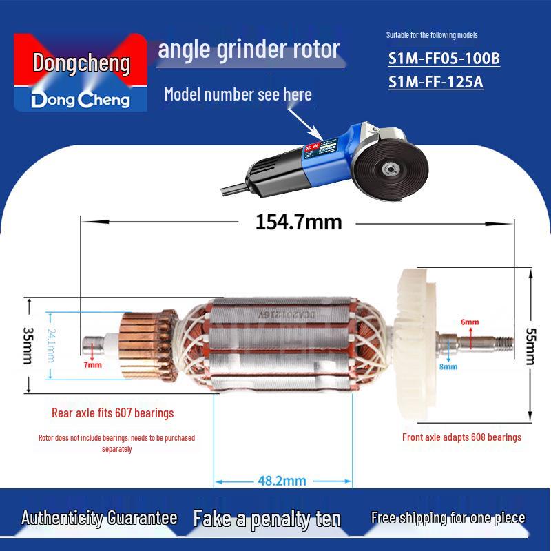 Dongcheng Szlifierka Kątowa Rotor i Zestaw Akcesoriów do Polerowania