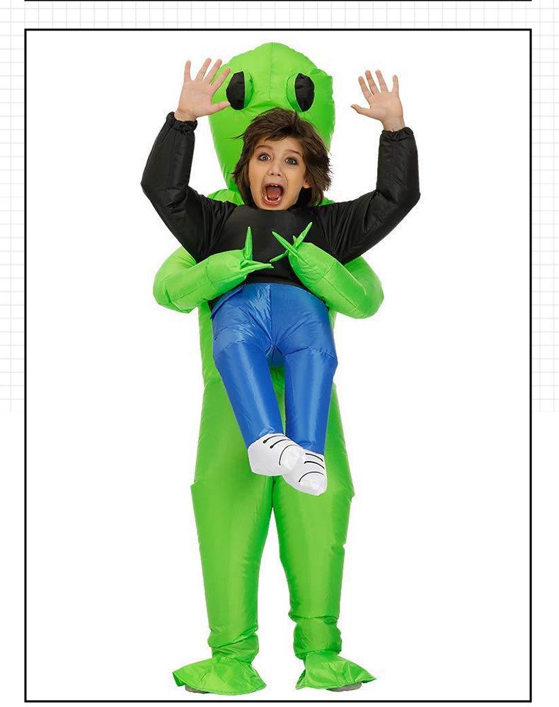 Aufblasbares Alien-Kostüm für Kinder & Erwachsene - Lustiges Verkleidungsstück für Halloween & Ostern