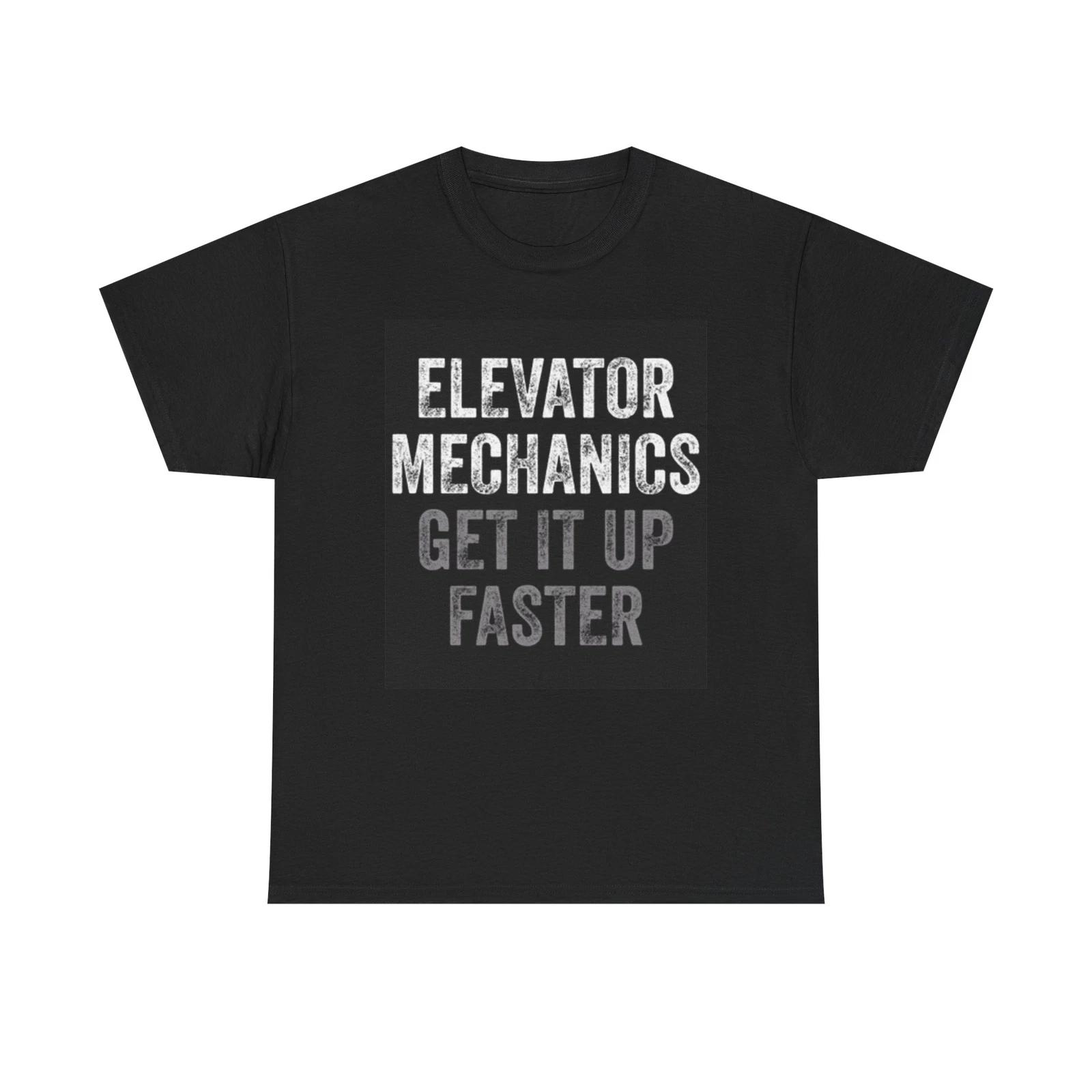 Men s and Women s T-shirts Elevator Mechanic Graphic XXXXL