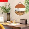 Garden decorations,autumn harvest festival decorations,wooden hanging decorative signs,"hello pumpkin"logo, 2D flat products